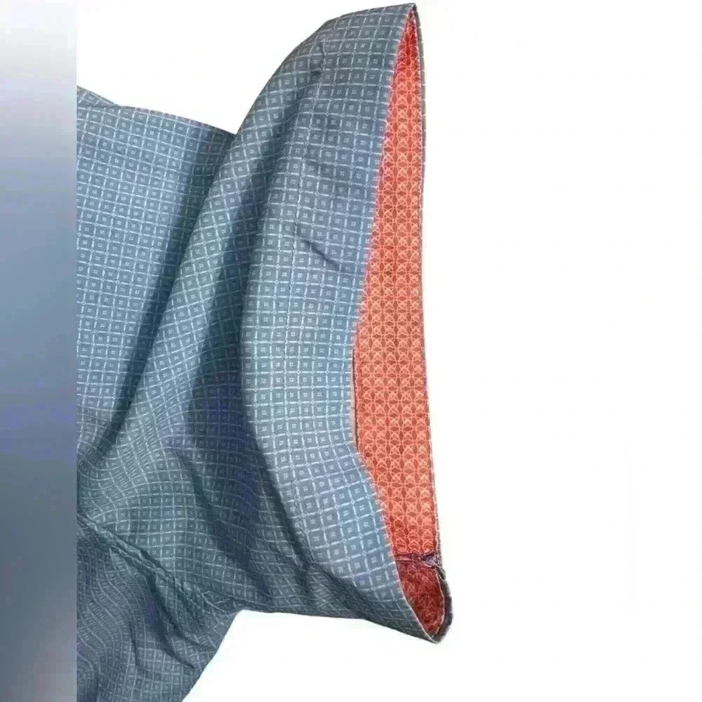 Nick Graham - 2XL Print Shirt Men’s - Short Sleeve Button Down BLUE mt19 - Picture 4 of 5